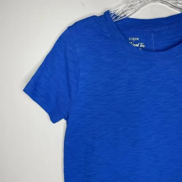 J.CREW Girlfriend Tee Women XS Blue T-Shirt NEW 100% Cotton AJ089 - Picture 3 of 14